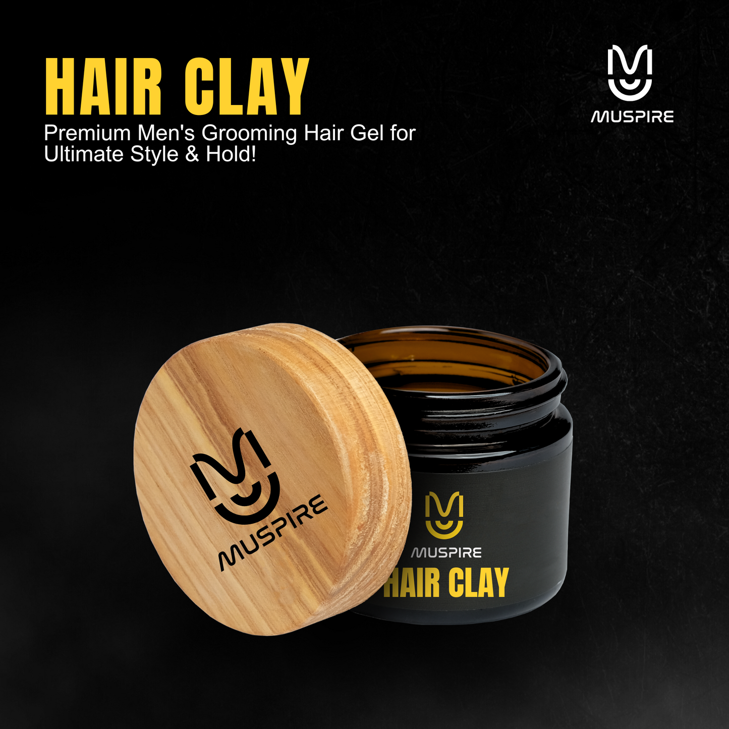 Premium Men's Hair Gel – Strong Hold, Natural Shine & Long-Lasting Style